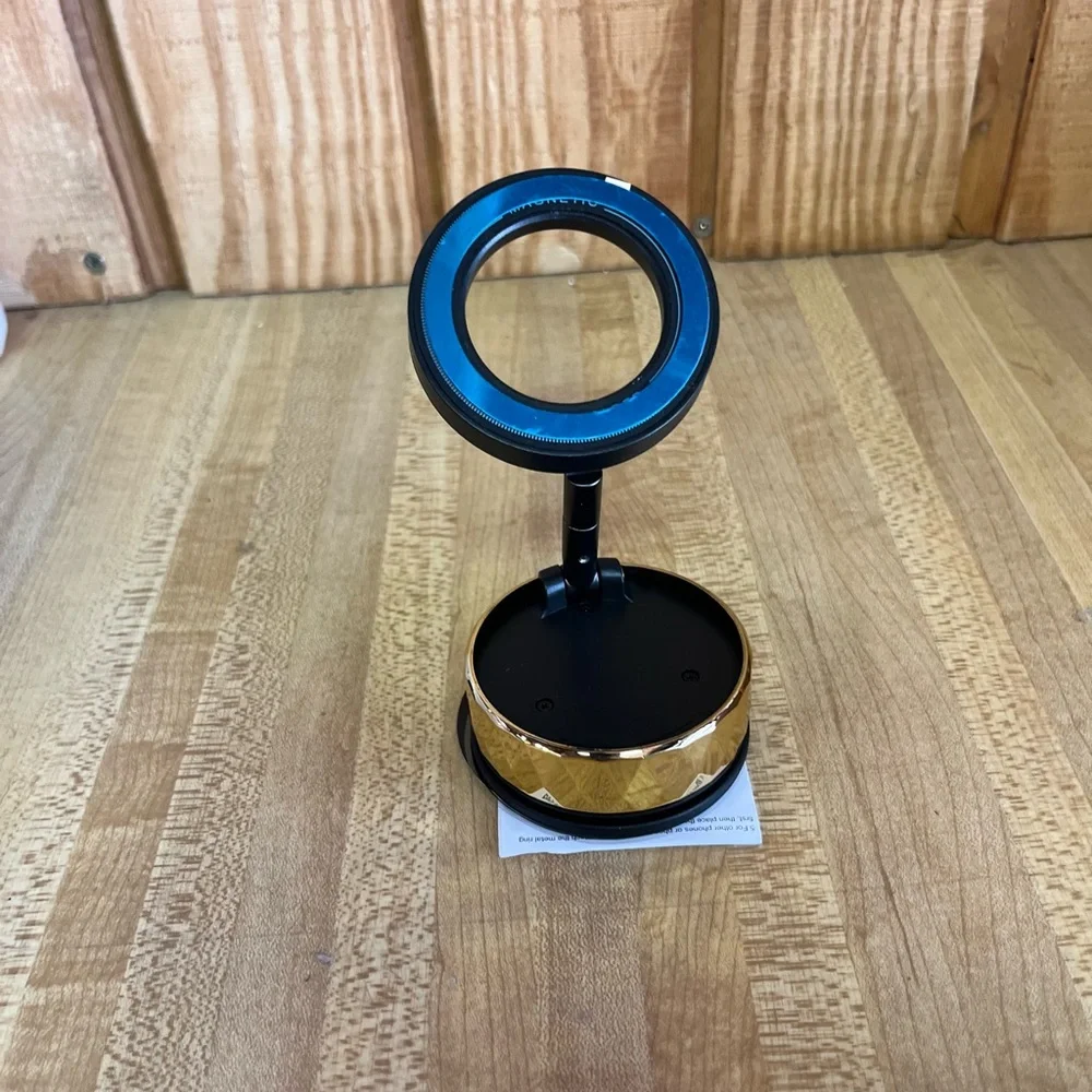 Gold magnetic car phone holder